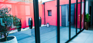 façade,verre,mur,rideau