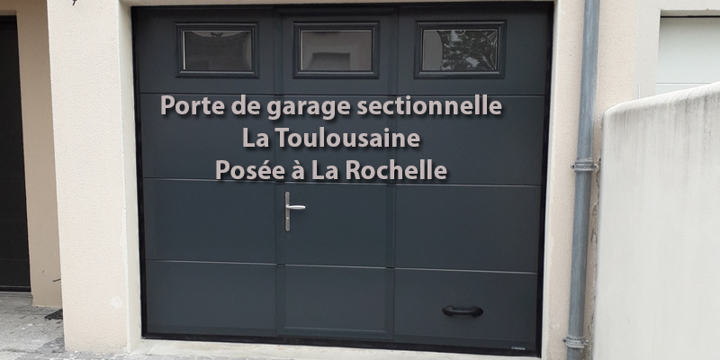 Pose d’une Porte de Garage sectionnelle – La Rochelle
