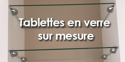 Etagères en verre sur mesure – La Rochelle