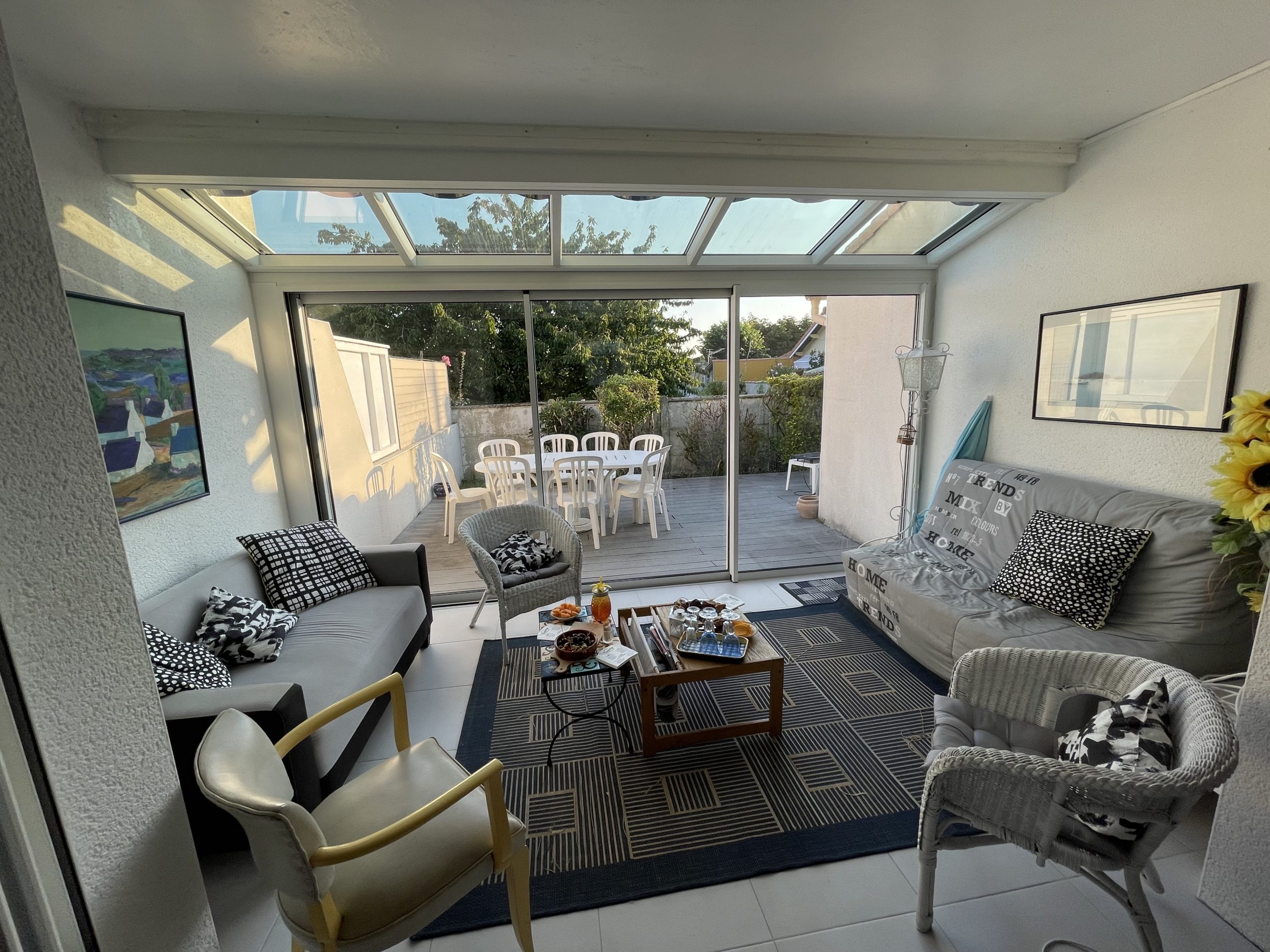 Véranda pour l'extension d'une maison à Vaux sur Mer (Royan)